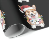 Pembroke Welsh Corgi Weihnachtsbaum Lichter Geschenkpapier (Rolleneckpunkt)