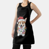 Pembroke Welsh Corgi Weihnachtsbaum Lichter Schürze (InSitu)