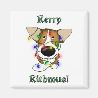 Pembroke Welsh Corgi Weihnachtsbeleuchtung Magnet