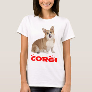 Pembroke Welsh Corgi Welpe Dog Red Liebe Ladys T-Shirt