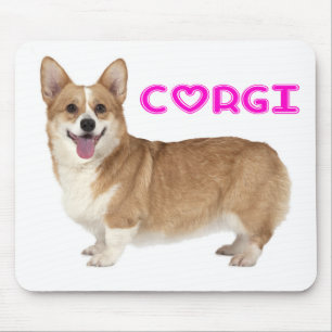 Pembroke Welsh Corgi Welpe Hund Liebe Mousepad