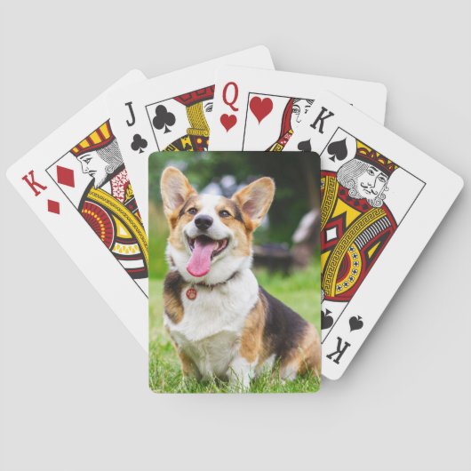 Pembroke Welsh Corgi Welpe Hund Spielkarten (Rückseite)