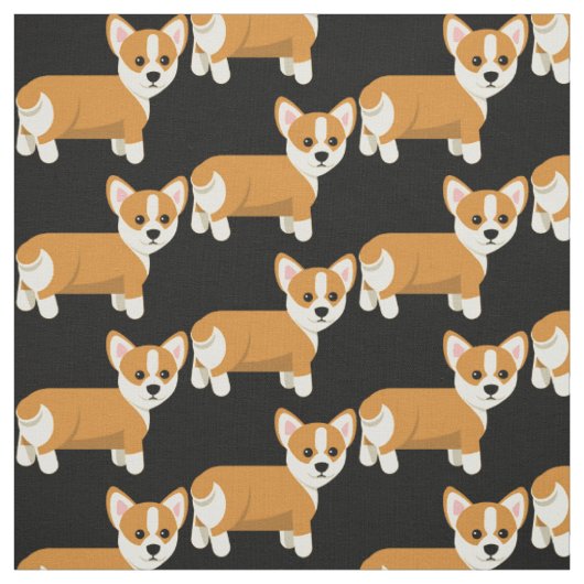 Pembroke Welsh Corgi Welpe Hund Stoff (Muster)