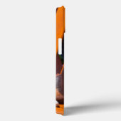 Pembroke Welsh Corgi Welpe sitzt auf Parkbank Case-Mate iPhone Hülle (Rückseite / Rechts)