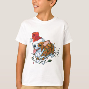 Pembroke Welsh Corgi Welpe Weihnachten Xmas Lichte T-Shirt