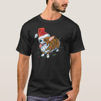 Pembroke Welsh Corgi Welpe Weihnachten Xmas Lichte T-Shirt