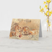 Pembroke Welsh Corgi Welppies Karte (Gelbe Blume)