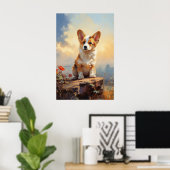 Pembroke Welsh Corgi Welppy Poster (Heimbüro)