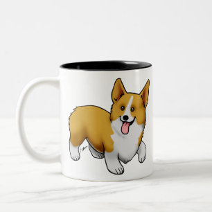 Pembroke Welsh Corgi Zweifarbige Tasse