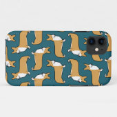 Pembroke Welsh Corgis Muster Case-Mate iPhone Hülle (Rückseite (Horizontal))