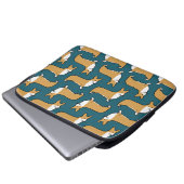Pembroke Welsh Corgis Muster Laptopschutzhülle (Vorne Knopf)