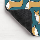 Pembroke Welsh Corgis Muster Mousepad (Ecke)