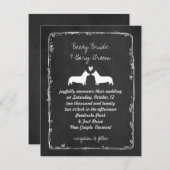 Pembroke Welsh Corgis Wedding Einladung (Vorne/Hinten)