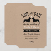 Pembroke Welsh Corgis Wedding Save the Date (Vorne/Hinten)