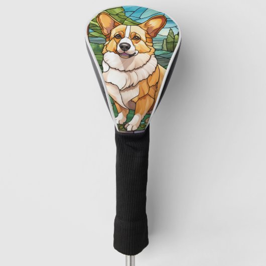 Pembroke Welsh Terrier Golf Headcover (Vorderseite)