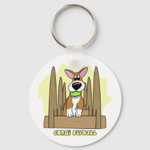 PembrokeCorgi Flyball Schlüsselanhänger