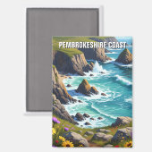 Pembrokeshire Coast National Park Wales Magnet (Vorderseite/Rückseite)