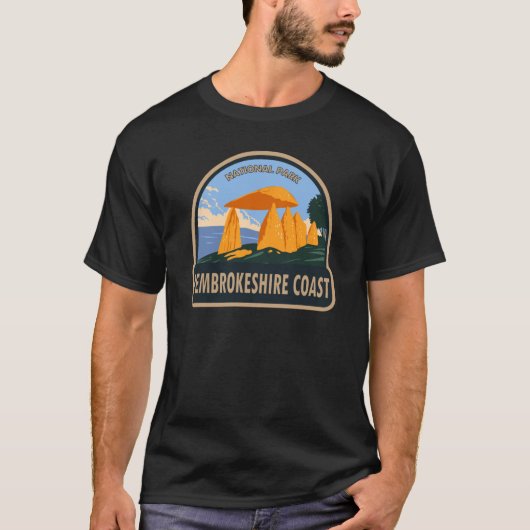 Pembrokeshire Coast Nationalpark Pentolino T-Shirt (Vorderseite)
