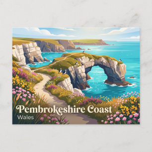 Pembrokeshire Coast Nationalpark Vereinigtes König Postkarte