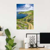 Pembrokeshire Coast Path National Trail Reise Poster (Heimbüro)