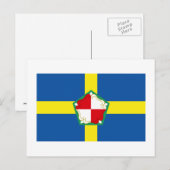Pembrokeshire-Flagge Postkarte (Vorne/Hinten)