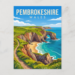 Pembrokeshire-Küste Wales Postkarte