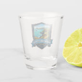 Pembrokeshire Küstenpfad Wales Schnapsglas (Rückseite)