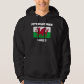 Pembrokeshire, Wales mit walisischer Flagge Hoodie (Vorderseite)