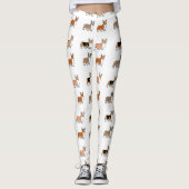 Pembrokewalisercorgi alle FarbCartoons zuerst Leggings (Vorderseite)