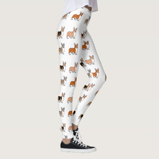 Pembrokewalisercorgi alle FarbCartoons zuerst Leggings (Rechts)