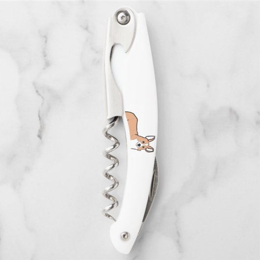 Pembrokewalisercorgi-Kitz-Cartoon Kellnermesser (Vorderseite)