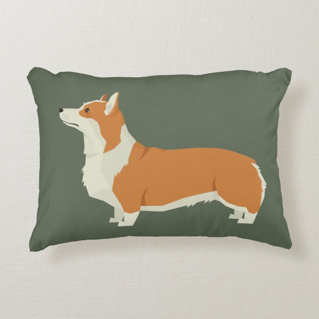 Pembrook Welsh Corgi Dekokissen (Vorderseite)