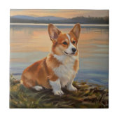 Pembrook Welsh Corgi Fliese (Vorderseite)
