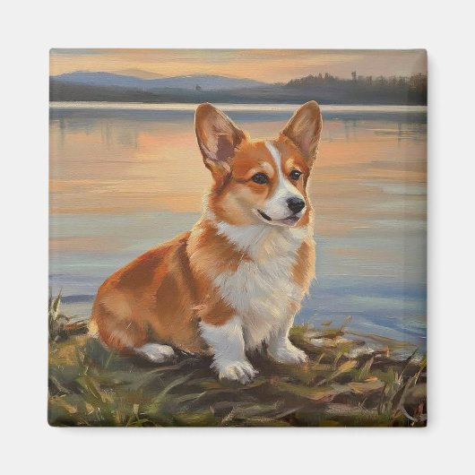 Pembrook Welsh Corgi Magnet (Vorne)