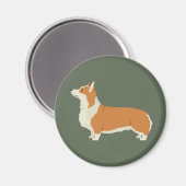 Pembrook Welsh Corgi Magnet (Vorderseite/Rückseite)