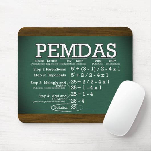 PEMDAS Mousepad (Mit Mouse)