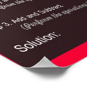PEMDAS-Operationsreihenfolge Math Poster (Ecke)