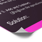 PEMDAS-Operationsreihenfolge Math Poster (Ecke)