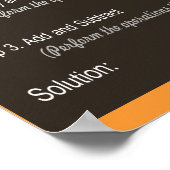 PEMDAS-Operationsreihenfolge Math Poster (Ecke)