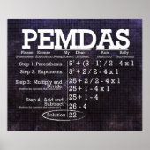 PEMDAS Poster (Vorne)