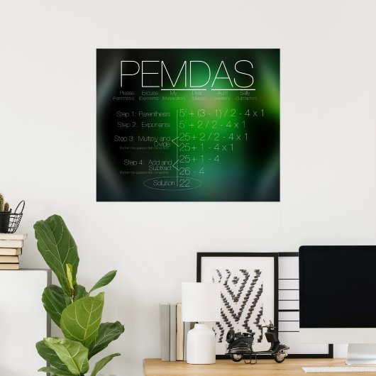 PEMDAS POSTER (Heimbüro)