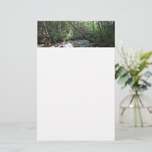 Pemigewasset River Bridge in New Hampshire Briefpapier (Stehend Vorderseite)