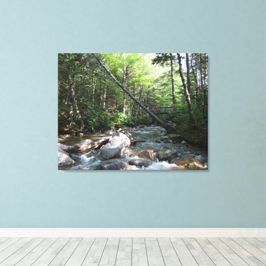 Pemigewasset River Bridge in New Hampshire Leinwanddruck (Insitu (Holzboden))