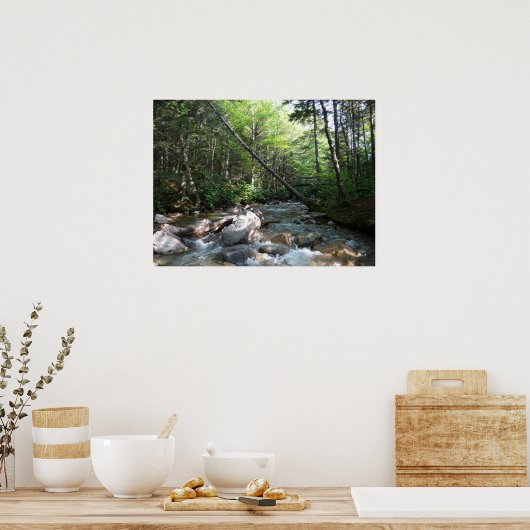 Pemigewasset River Bridge in New Hampshire Poster (Küche)
