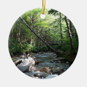 Pemigewasset River Brücke in New Hampshire Keramik Ornament