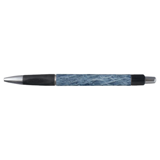 Pen Blue Calm Sea Waves, Edit Design Option Kugelschreiber (Vorderseite)