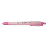 Pen - Chic Script Bridesmaid Pink Rose Kugelschreiber (Unterseite)