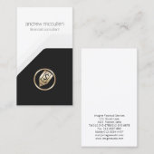 Pen Dollar Icon Buchhalter Geld Visitenkarte (Vorne/Hinten)