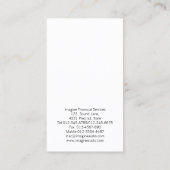 Pen Dollar Icon Buchhalter Geld Visitenkarte (Rückseite)