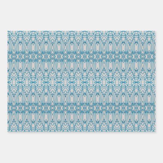 Pen Doodle Wrapping Paper Sheets Set 3 Geschenkpapier Set (Vorderseite 2)